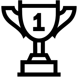 trophy line icon