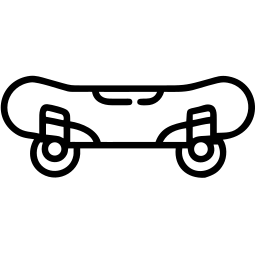 skateboard line icon