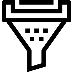 filtro linha ícone