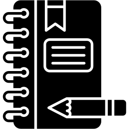 notebook filled icon