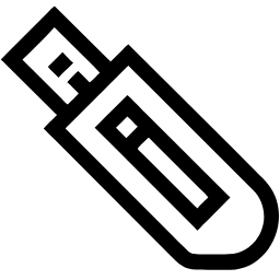 usb drive line icon