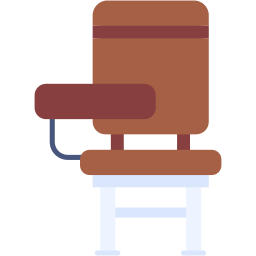 school chair flat icon