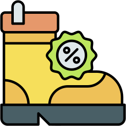 shoe sale lineal color icon