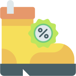 shoe sale flat icon