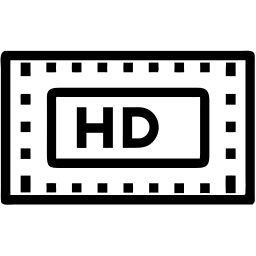 hd video line icon