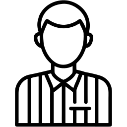 裁判 线条 图标