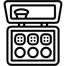 eyeshadow palette line icon