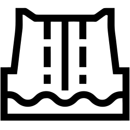 dam line icon