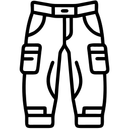 cargo pants line icon