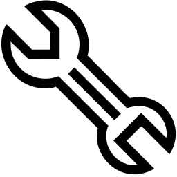 wrench line icon