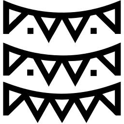 garland line icon