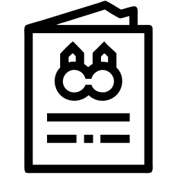 double houses line icon