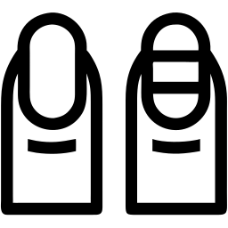 fingernail line icon