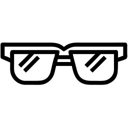 lunettes ligne icône