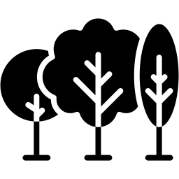 trees filled icon