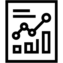 gráfico línea icono