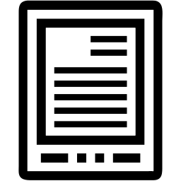 documento linea icona