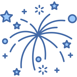 fireworks two color icon