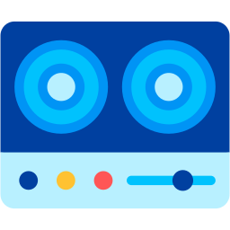 turntable flat icon
