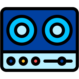 turntable lineal color icon