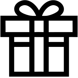 diwali gift line icon