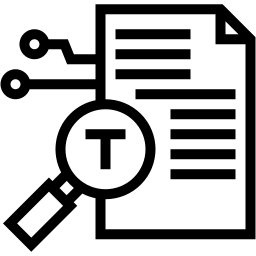 data analysis line icon