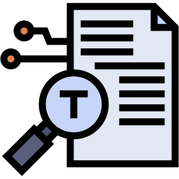 data analysis lineal color icon