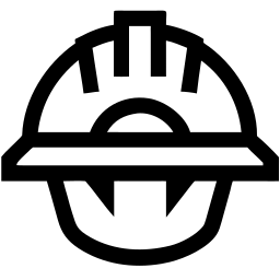 casque de sécurité ligne icône