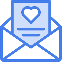 love letter two-color icon
