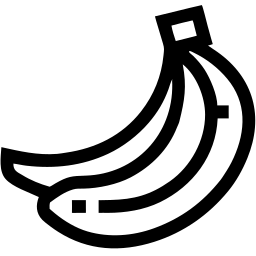 香蕉 线条 图标