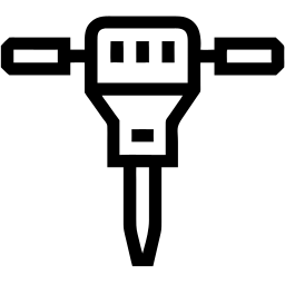 jackhammer line icon