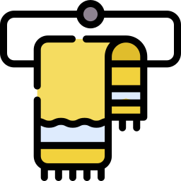 towel lineal color icon