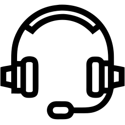 headset line icon