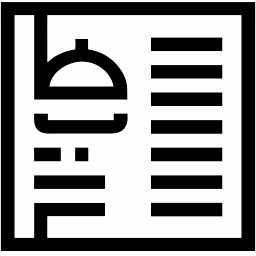 Speisekarte linie Icon