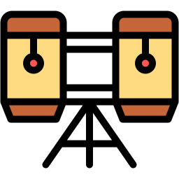 congas lineal color icon