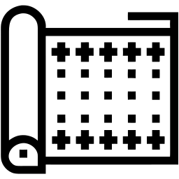 fabric swatch line icon