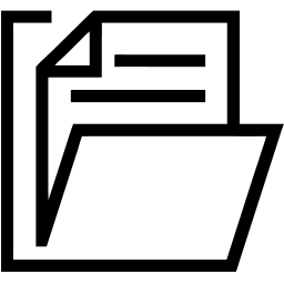 cartella linea icona