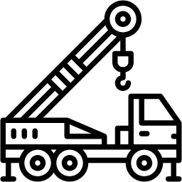 crane line icon