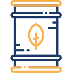 biofuel barrel two color icon