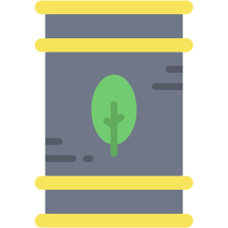 biofuel barrel flat icon