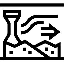erosione linea icona