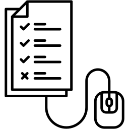checklist line icon