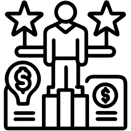 领导者 线条 图标