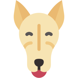 anjing datar ikon
