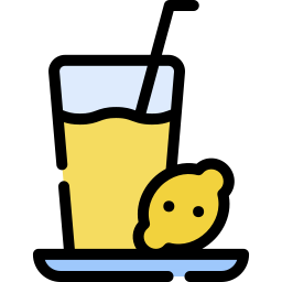 lemonade lineal color icon