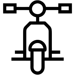 motorcycle line icon