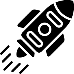 rocket filled icon