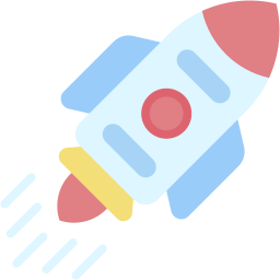 rocket flat icon