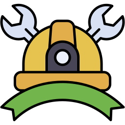 labor day lineal color icon
