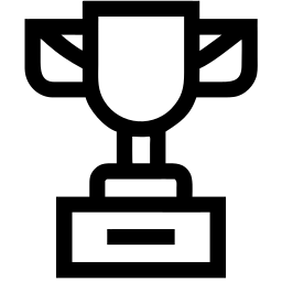 trophy line icon